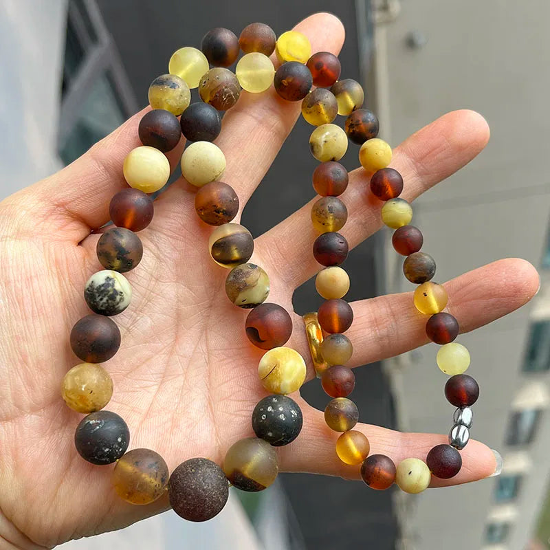 Collar de Ámbar Báltico Natural | Joyería de Autor con Carácter Orgánico