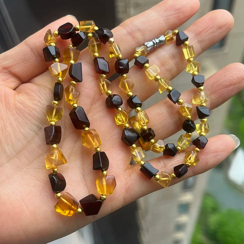 Collar de Ámbar Báltico Natural | Joyería de Autor con Carácter Orgánico