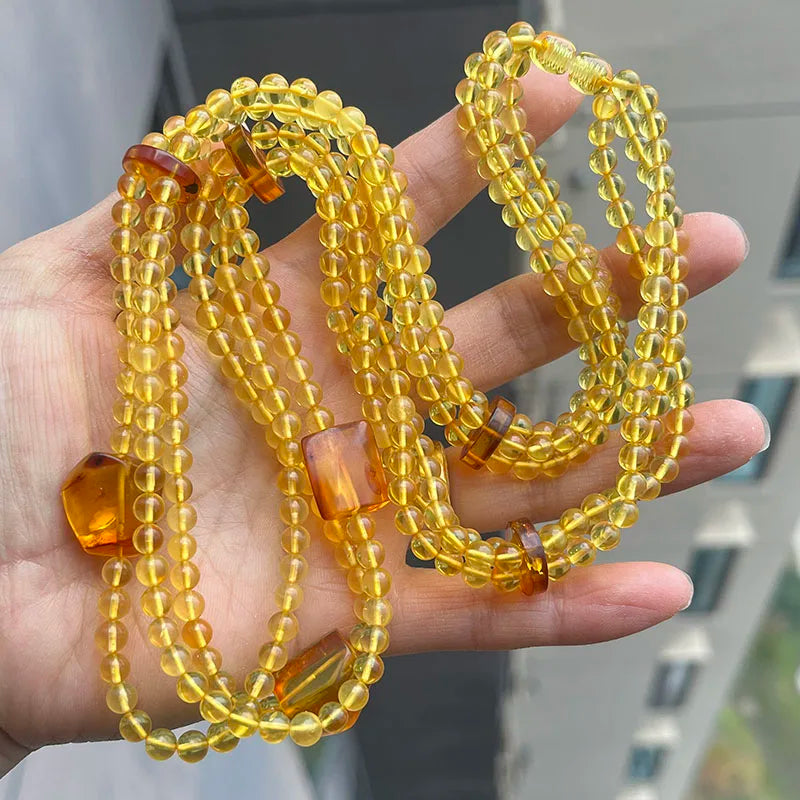 Collar de Ámbar Báltico Natural | Joyería de Autor con Carácter Orgánico