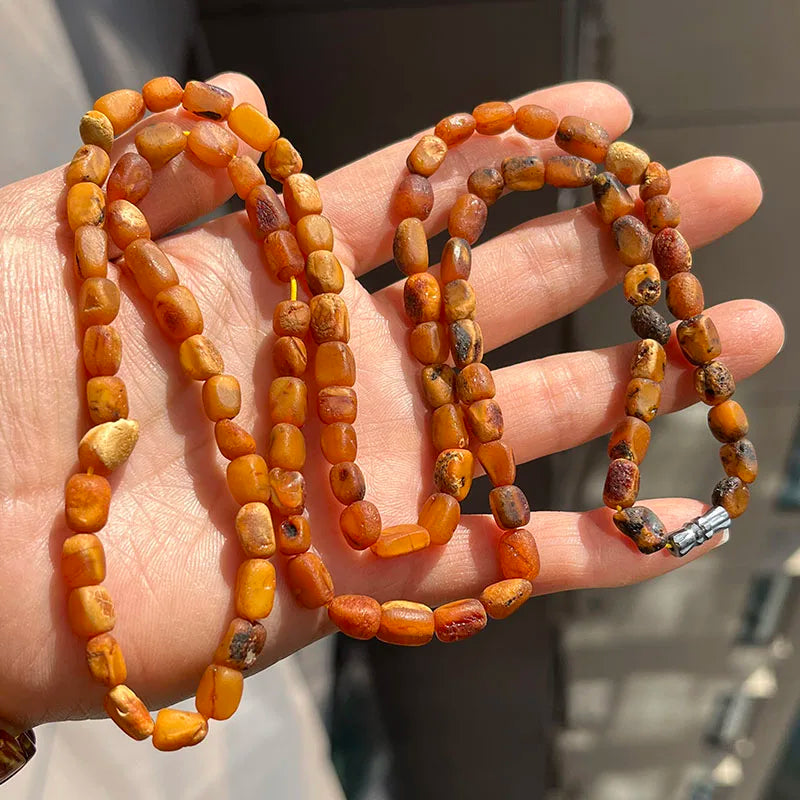 Collar de Ámbar Báltico Natural | Joyería de Autor con Carácter Orgánico