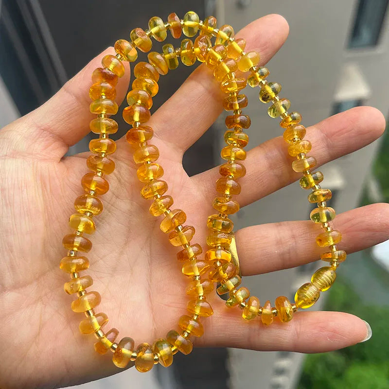 Collar de Ámbar Báltico Natural | Joyería de Autor con Carácter Orgánico