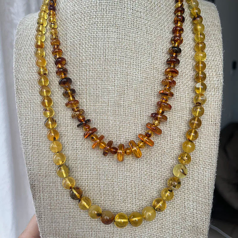 Collar de Ámbar Báltico Natural | Joyería de Autor con Carácter Orgánico
