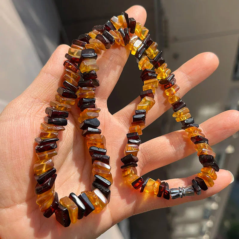 Collar de Ámbar Báltico Natural | Joyería de Autor con Carácter Orgánico