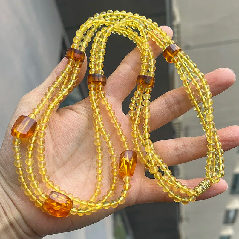 Collar de Ámbar Báltico Natural | Joyería de Autor con Carácter Orgánico
