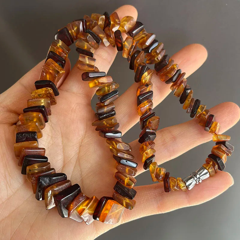 Collar de Ámbar Báltico Natural | Joyería de Autor con Carácter Orgánico