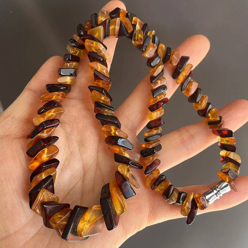 Collar de Ámbar Báltico Natural | Joyería de Autor con Carácter Orgánico