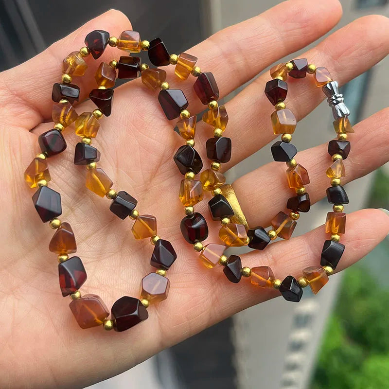 Collar de Ámbar Báltico Natural | Joyería de Autor con Carácter Orgánico