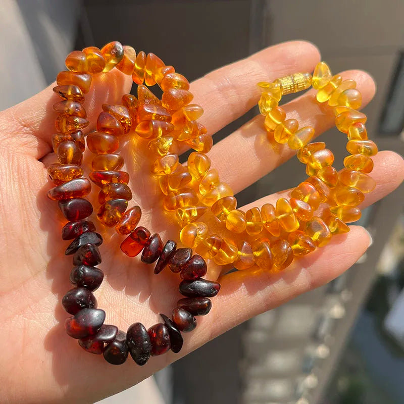 Collar de Ámbar Báltico Natural | Joyería de Autor con Carácter Orgánico