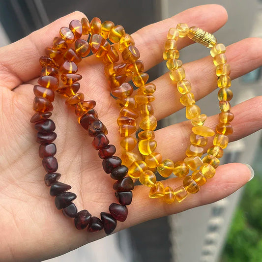 Collar de Ámbar Báltico Natural | Joyería de Autor con Carácter Orgánico