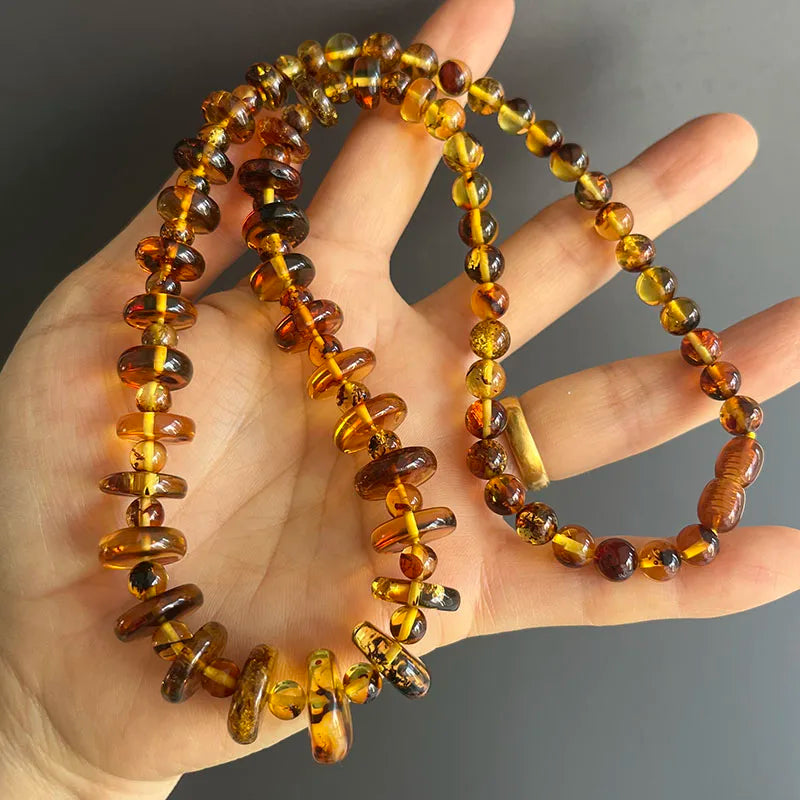 Collar de Ámbar Báltico Natural | Joyería de Autor con Carácter Orgánico