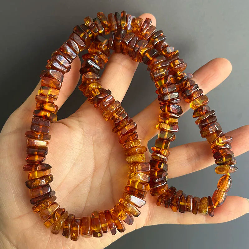 Collar de Ámbar Báltico Natural | Joyería de Autor con Carácter Orgánico